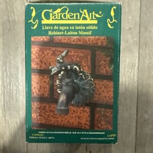 Garden Art Solid Brass Rabbit Faucet~ #280774~New In Box